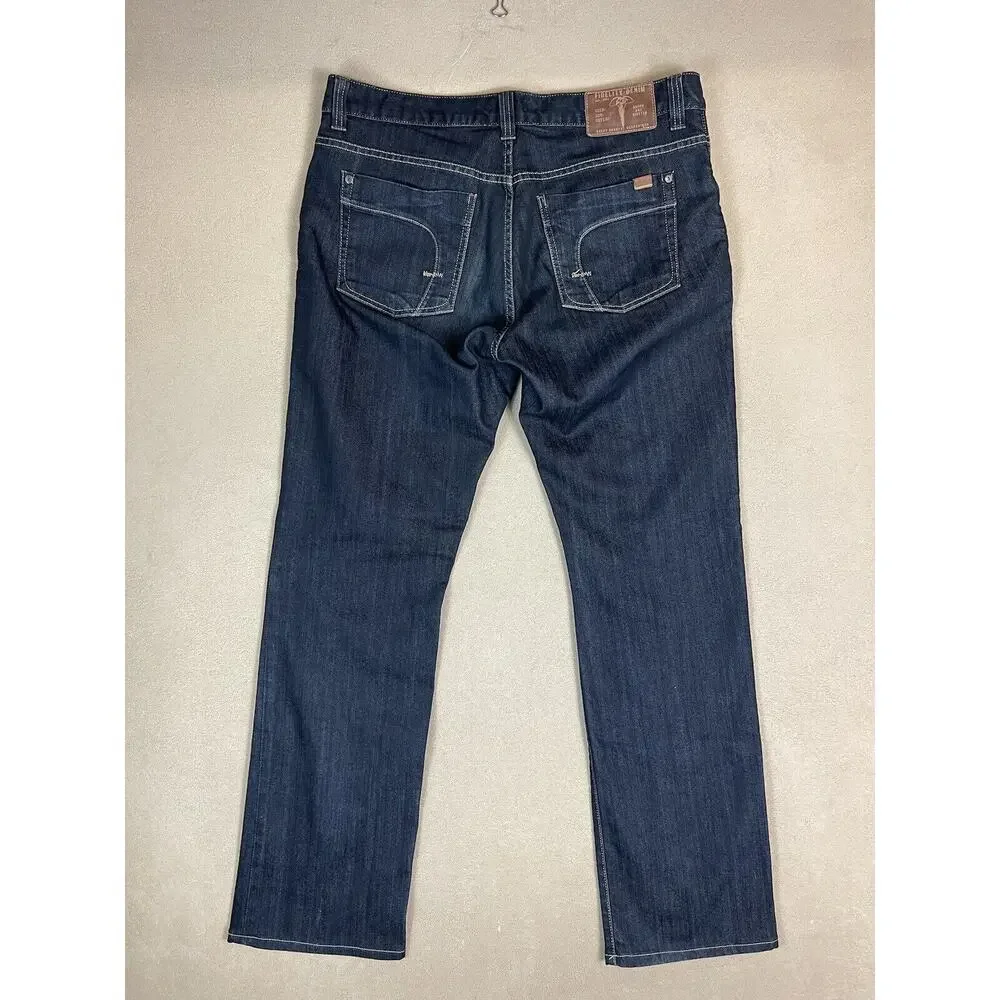 Fidelity Jeans Mens‎ 38 Blue 5011 Sabbath Rinse Straight Leg Mid Rise Denim